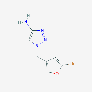 1-[(5-Bromofuran-3-yl)methyl]-1H-1,2,3-triazol-4-amine