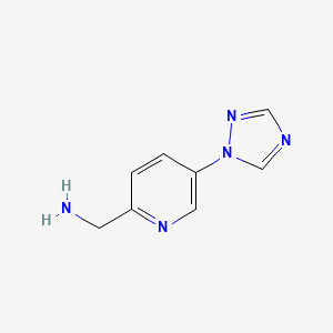 (5-(1H-1,2,4-Triazol-1-yl)pyridin-2-yl)methanamine