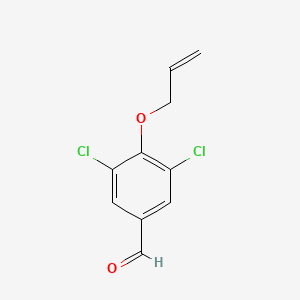 molecular formula C10H8Cl2O2 B1332287 4-(烯丙氧基)-3,5-二氯苯甲醛 CAS No. 27164-07-4