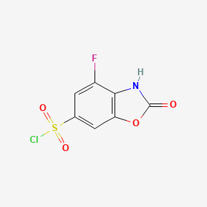 4-Fluoro-2-oxo-2,3-dihydrobenzo[d]oxazole-6-sulfonyl chloride