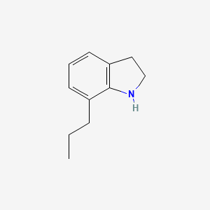 molecular formula C11H15N B13322884 7-propyl-2,3-dihydro-1H-indole 