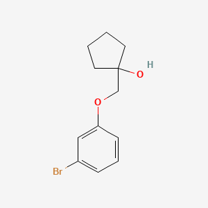 1-((3-Bromophenoxy)methyl)cyclopentan-1-ol