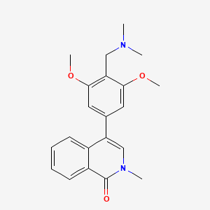 4-{4-[(Dimethylamino)methyl]-3,5-dimethoxyphenyl}-2-methyl-1,2-dihydroisoquinolin-1-one