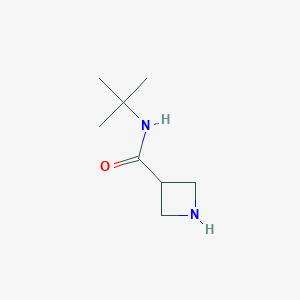 molecular formula C8H16N2O B13322944 N-(tert-Butyl)azetidine-3-carboxamide 