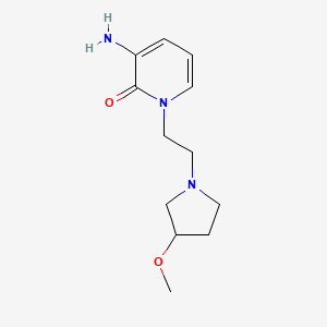 3-Amino-1-(2-(3-methoxypyrrolidin-1-yl)ethyl)pyridin-2(1H)-one