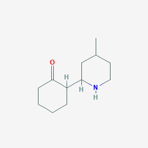 2-(4-Methylpiperidin-2-yl)cyclohexan-1-one