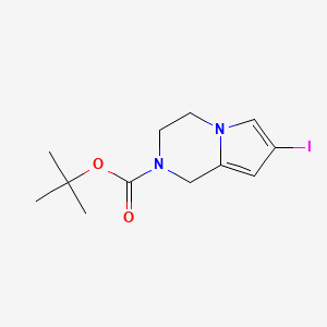 2-Boc-7-iodo-1,2,3,4-tetrahydropyrrolo[1,2-a]pyrazine