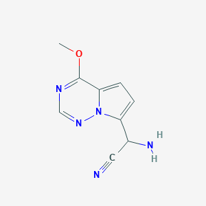 2-Amino-2-(4-methoxypyrrolo[2,1-f][1,2,4]triazin-7-yl)acetonitrile