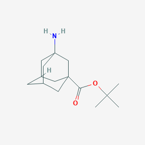 molecular formula C15H25NO2 B13323031 Tert-butyl 3-aminoadamantane-1-carboxylate 