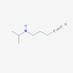 molecular formula C8H15N B13323032 N-Isopropylpent-4-yn-1-amine 