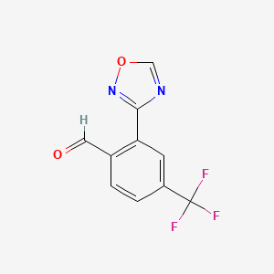 4-(Trifluoromethyl)-2-(1,2,4-oxadiazol-3-YL)benzaldehyde