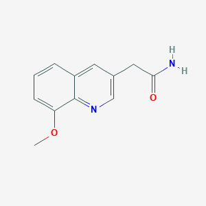 2-(8-Methoxyquinolin-3-yl)acetamide