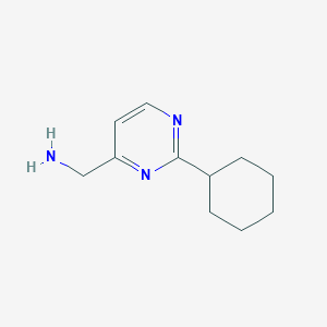 (2-Cyclohexylpyrimidin-4-yl)methanamine