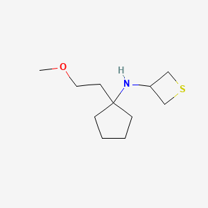 N-(1-(2-Methoxyethyl)cyclopentyl)thietan-3-amine