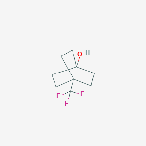 molecular formula C9H13F3O B13323121 4-(Trifluoromethyl)bicyclo[2.2.2]octan-1-ol 