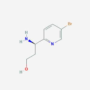 (3R)-3-Amino-3-(5-bromo(2-pyridyl))propan-1-OL