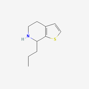 molecular formula C10H15NS B13323145 7-propyl-4H,5H,6H,7H-thieno[2,3-c]pyridine 