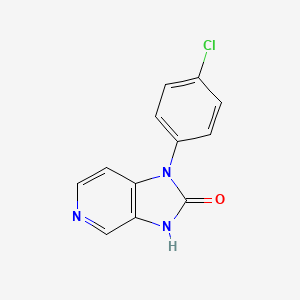 molecular formula C12H8ClN3O B13323146 1-(4-Chlorophenyl)-1,3-dihydro-2H-imidazo[4,5-c]pyridin-2-one 