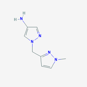 1-[(1-methyl-1H-pyrazol-3-yl)methyl]-1H-pyrazol-4-amine