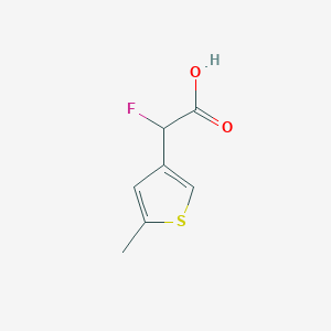 2-Fluoro-2-(5-methylthiophen-3-yl)acetic acid