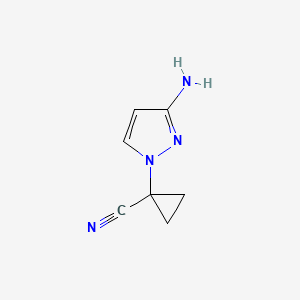 1-(3-Amino-1H-pyrazol-1-yl)cyclopropane-1-carbonitrile