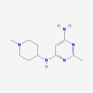 2-methyl-N4-(1-methylpiperidin-4-yl)pyrimidine-4,6-diamine