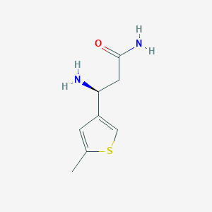 (3S)-3-Amino-3-(5-methylthiophen-3-yl)propanamide