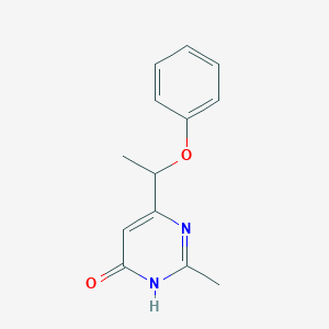 2-Methyl-6-(1-phenoxyethyl)pyrimidin-4-ol