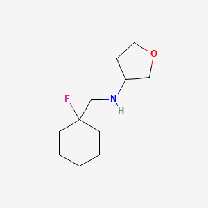 N-[(1-fluorocyclohexyl)methyl]oxolan-3-amine