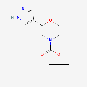 tert-Butyl 2-(1H-pyrazol-4-yl)morpholine-4-carboxylate