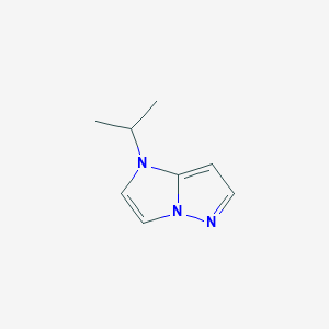 molecular formula C8H11N3 B13323284 1-isopropyl-1H-imidazo[1,2-b]pyrazole 