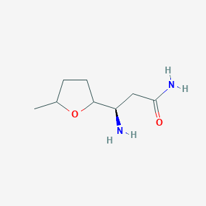 (3R)-3-Amino-3-(5-methyloxolan-2-yl)propanamide