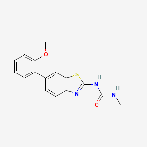 molecular formula C17H17N3O2S B13323321 1-Ethyl-3-(6-(2-methoxyphenyl)benzo[d]thiazol-2-yl)urea 