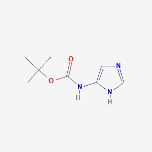 molecular formula C8H13N3O2 B1332345 Tert-butyl 1H-imidazol-4-ylcarbamate CAS No. 34665-48-0