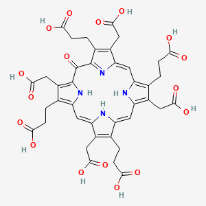 molecular formula C40H38N4O17 B13323467 meso-Hydroxyuroporphyrin I 