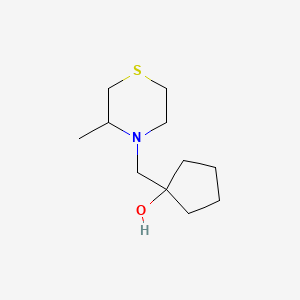 1-((3-Methylthiomorpholino)methyl)cyclopentan-1-ol