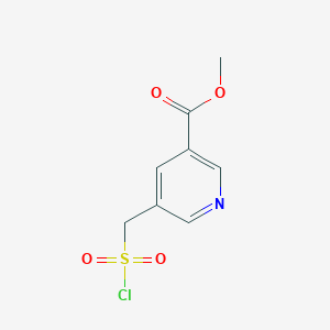 Methyl 5-[(chlorosulfonyl)methyl]pyridine-3-carboxylate