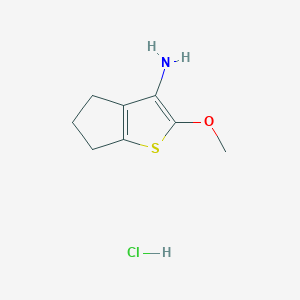 2-Methoxy-5,6-dihydro-4H-cyclopenta[b]thiophen-3-amine hydrochloride