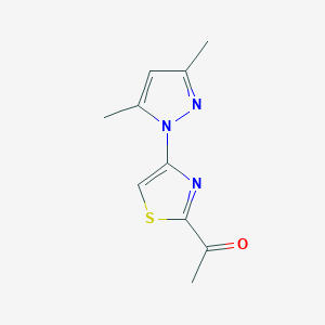 1-[4-(3,5-Dimethyl-1H-pyrazol-1-yl)-1,3-thiazol-2-yl]ethan-1-one