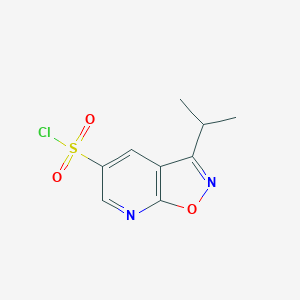 3-(Propan-2-yl)-[1,2]oxazolo[5,4-b]pyridine-5-sulfonyl chloride