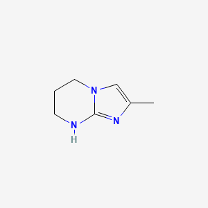 molecular formula C7H11N3 B13323632 2-methyl-5H,6H,7H,8H-imidazo[1,2-a]pyrimidine 