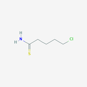 molecular formula C5H10ClNS B13323668 5-Chloropentanethioamide 