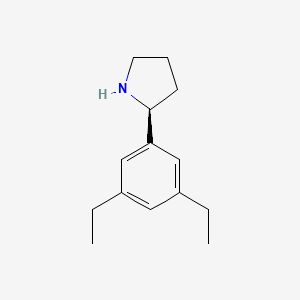 (S)-2-(3,5-Diethylphenyl)pyrrolidine