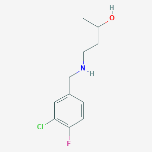 4-{[(3-Chloro-4-fluorophenyl)methyl]amino}butan-2-ol