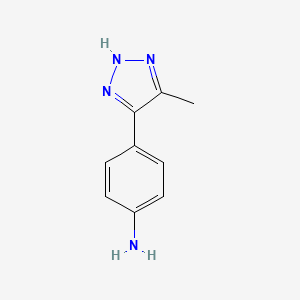 4-(4-Methyl-1H-1,2,3-triazol-5-yl)aniline