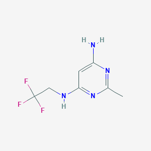 2-methyl-N4-(2,2,2-trifluoroethyl)pyrimidine-4,6-diamine