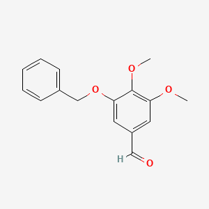 molecular formula C16H16O4 B1332371 3-(Benzyloxy)-4,5-dimethoxybenzaldehyde CAS No. 57230-04-3