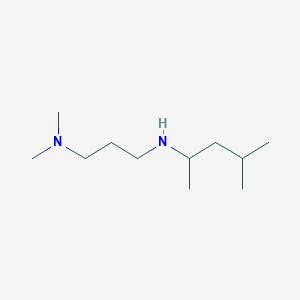 molecular formula C11H26N2 B13323723 [3-(Dimethylamino)propyl](4-methylpentan-2-YL)amine 