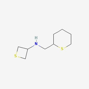 N-((Tetrahydro-2H-thiopyran-2-yl)methyl)thietan-3-amine