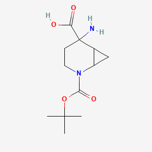 5-Amino-2-tert-butoxycarbonyl-2-azabicyclo[4.1.0]heptane-5-carboxylic acid